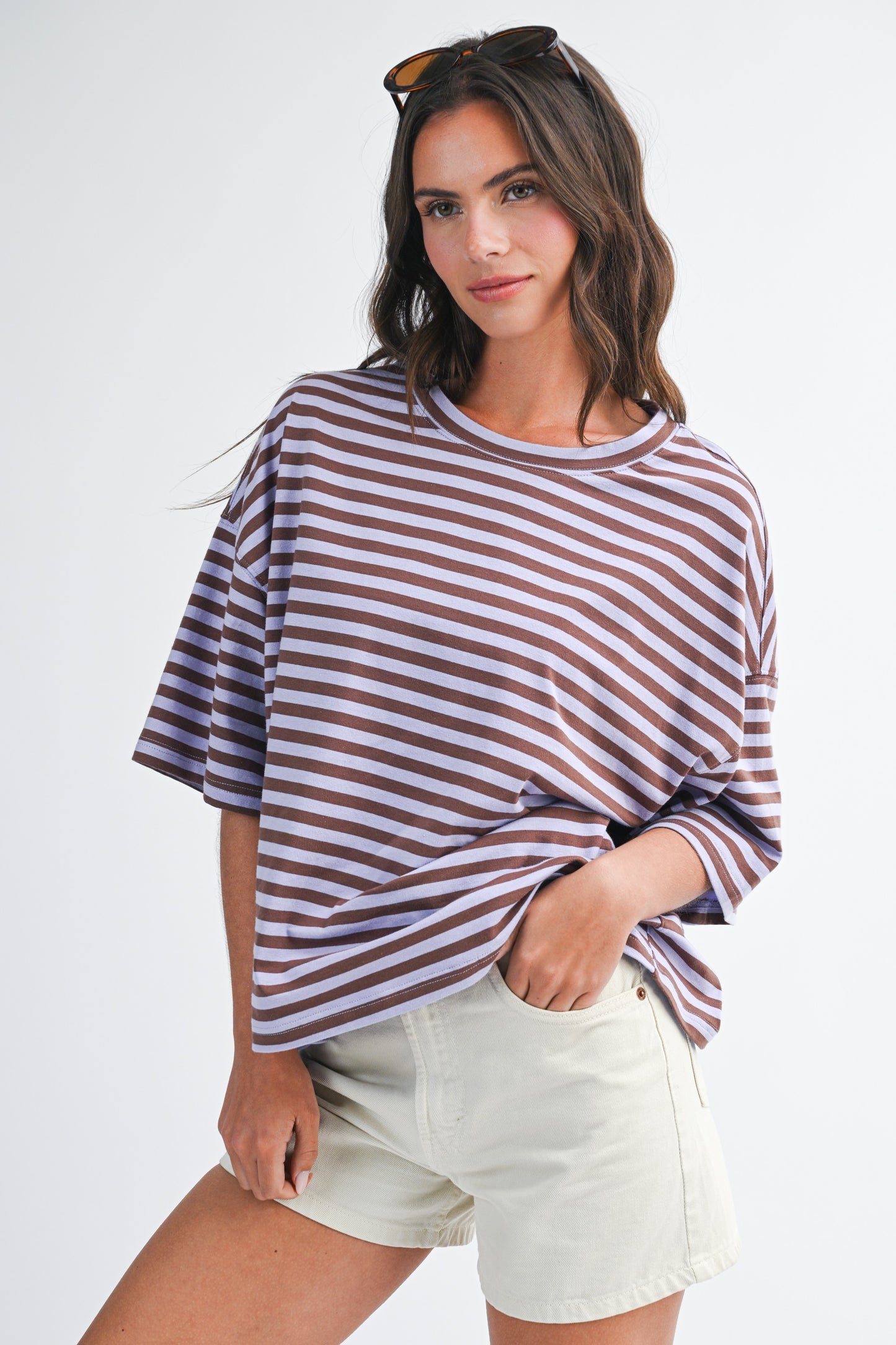 Violet Boyfriend Tee