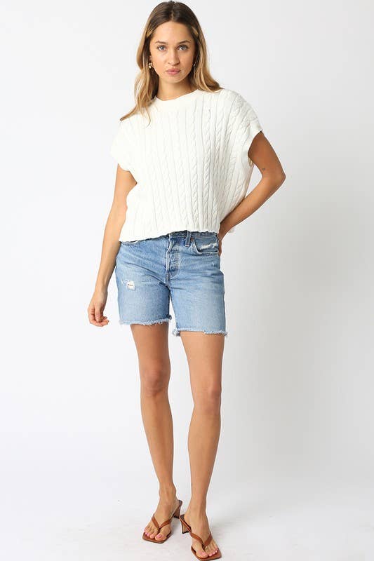 Alina Sweater Vest Top: Burgundy / Contemporary / L