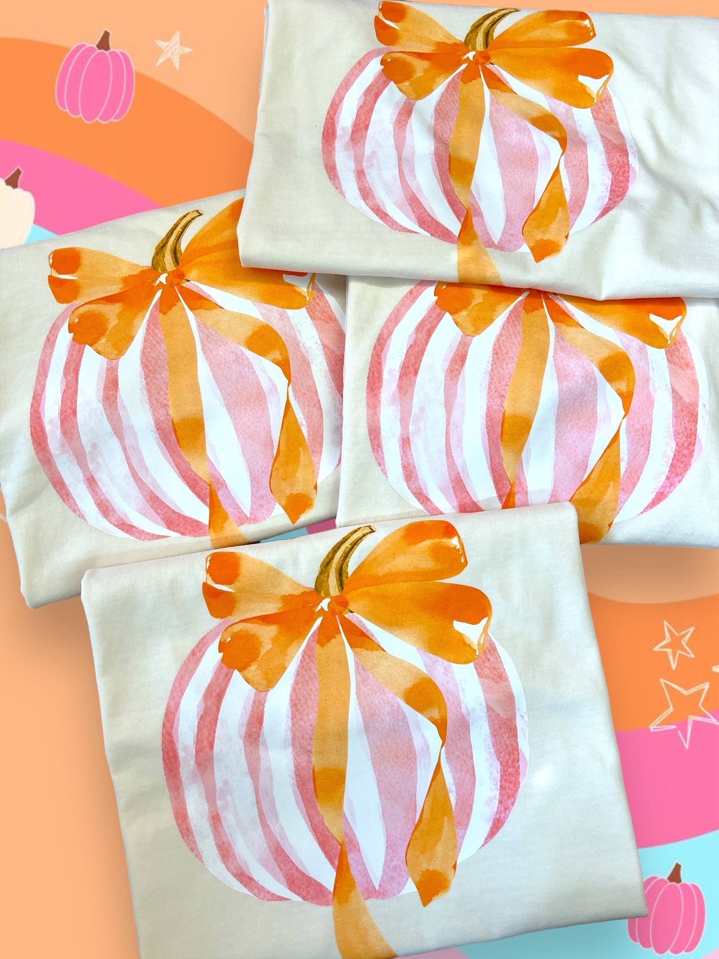 Preppy Pumpkin Short Sleeve Tee: Youth M