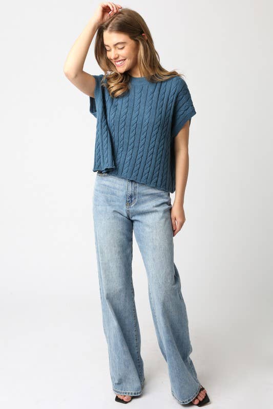 Alina Sweater Vest Top: Burgundy / Contemporary / M