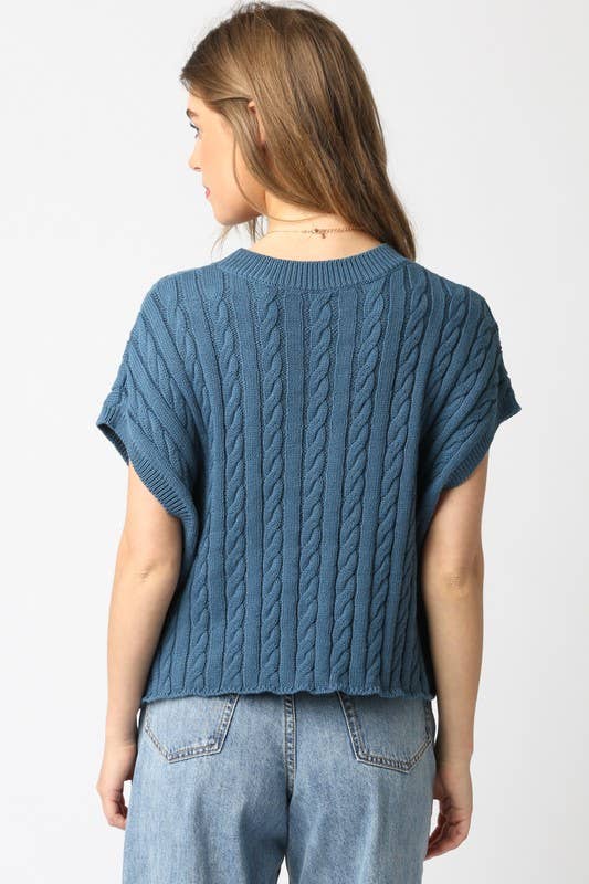 Alina Sweater Vest Top: Burgundy / Contemporary / M