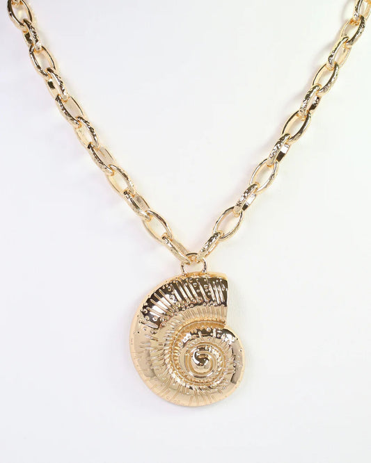 Piqua Sundial Shell Necklace