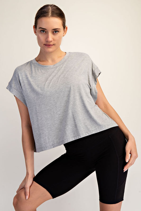 Heather Open Back Top
